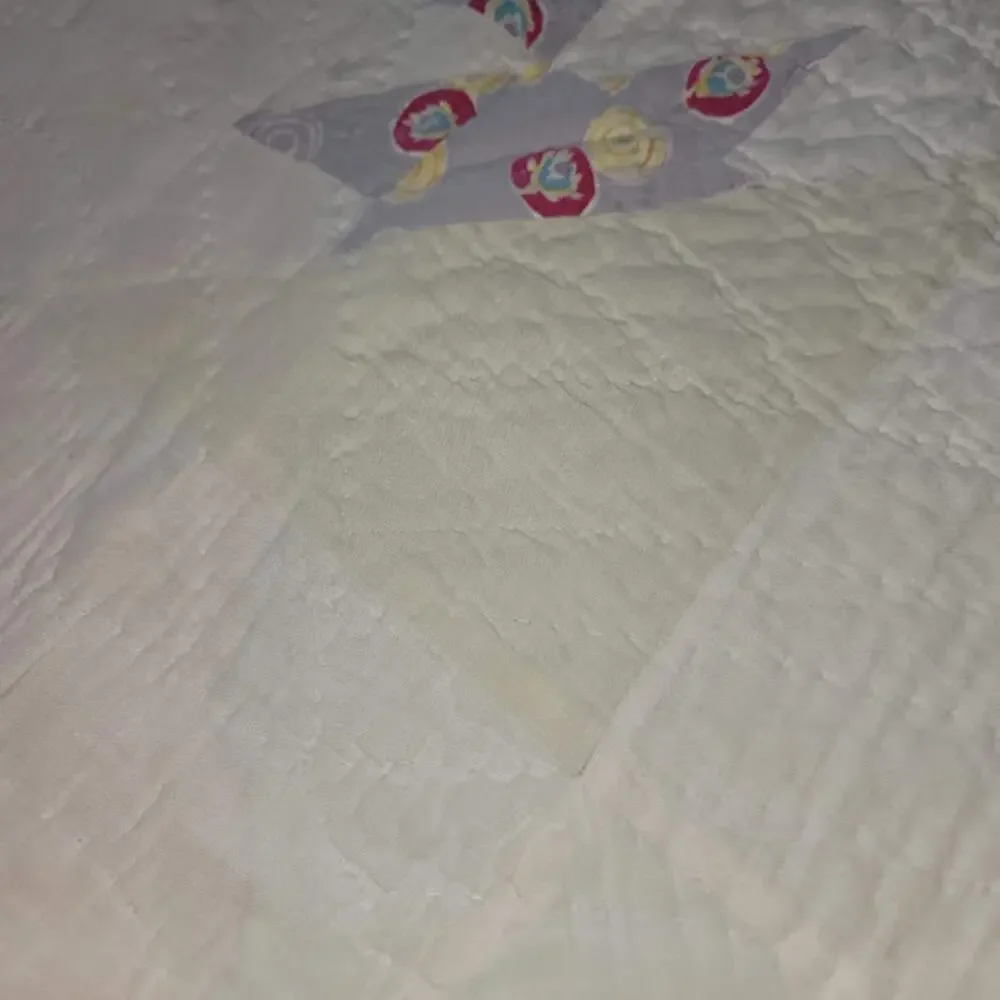 Vintage Handmade Quilt Full or Twin Bedspread Blanket Farmhouse Cabin 53